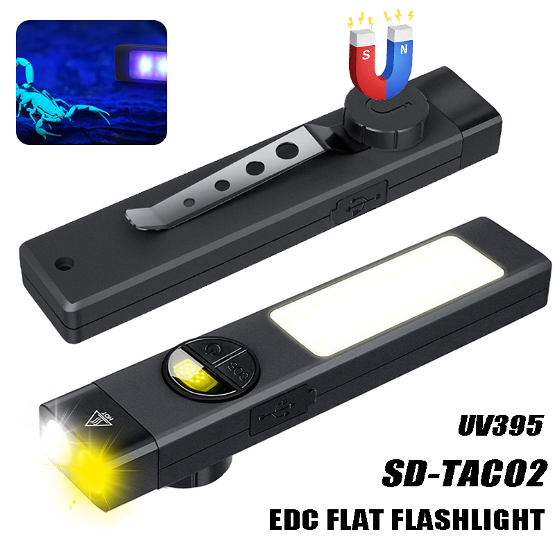 Outdoor Adventure Trips - Senter Multifungsi COB+LED dengan Lampu 395UV