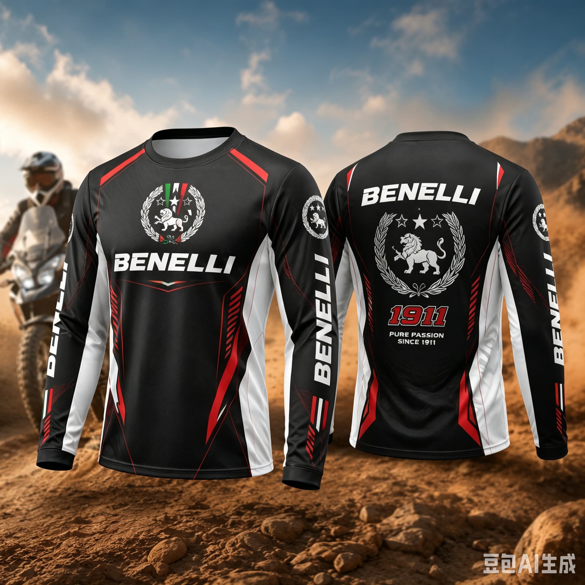Outdoor Adventure Outfit - Kaos Lengan Panjang Benelli Rider Terbaru