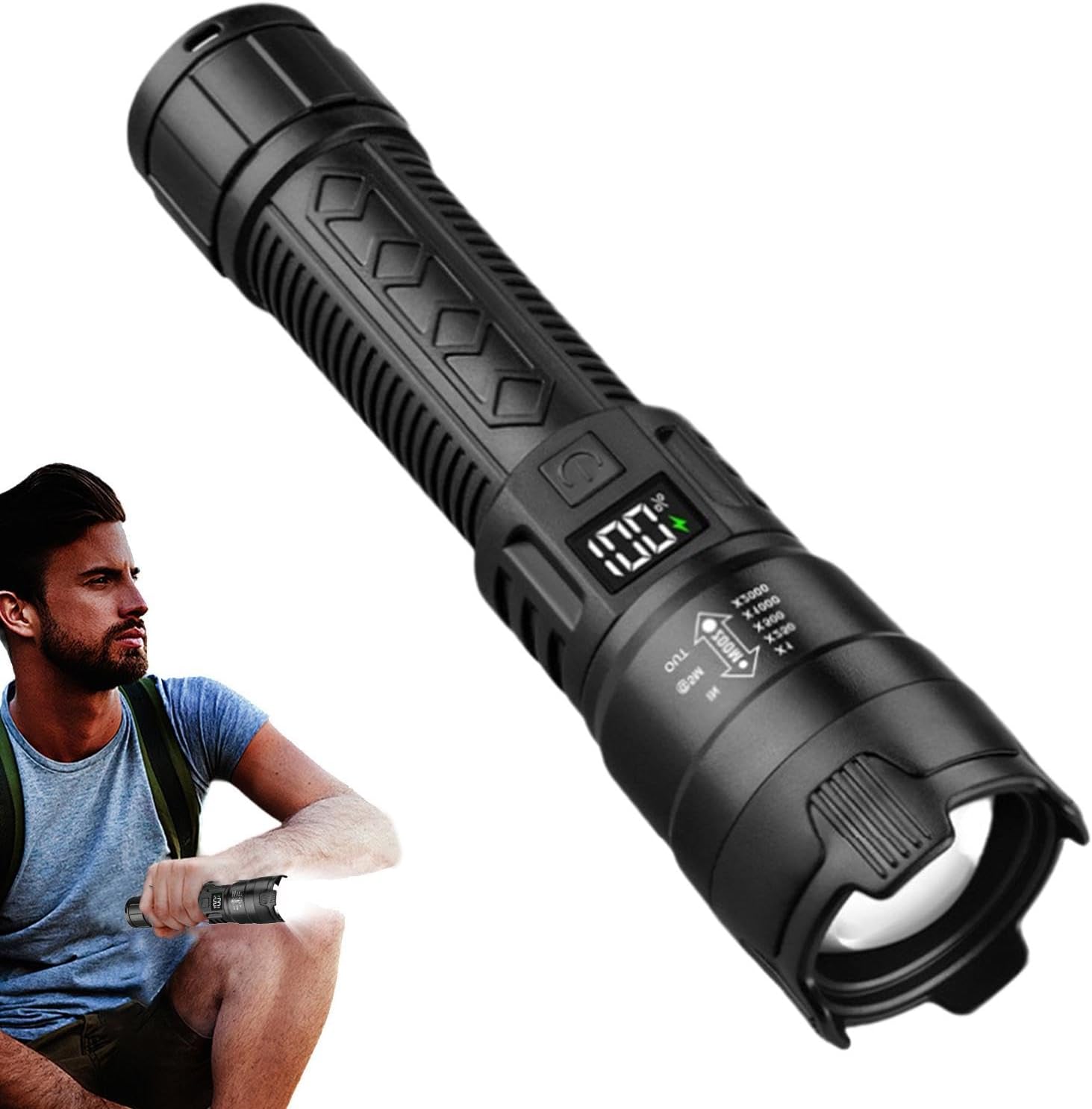 Senter LED Taktis 2000LM USB I - Outdoor Adventure Trips ulasan dan harga